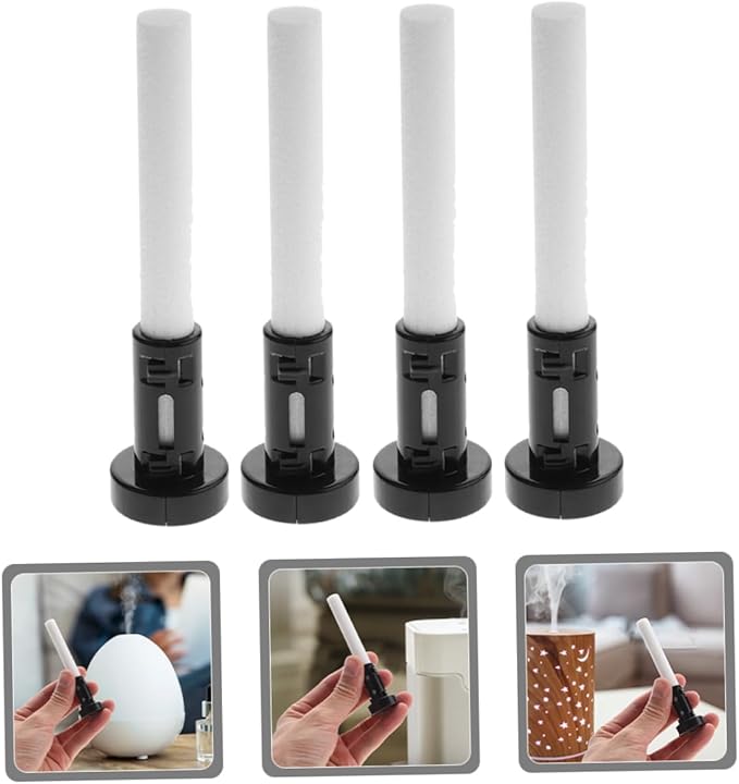 HEALLILY 4sets Humidifier Cotton Holder Base Replacement Wicks Plastic Support Portable Humidifiers Cotton Filter Sticks
