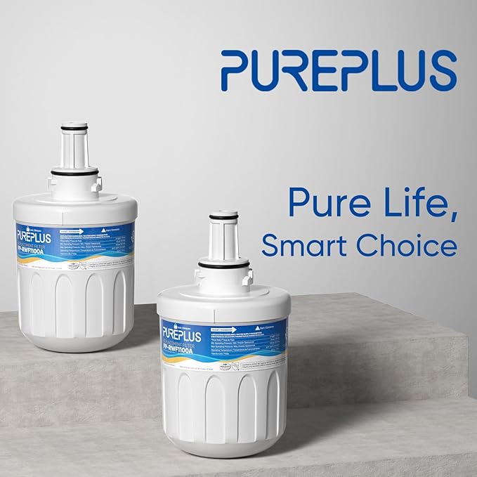 PUREPLUS Refrigerator Water Filter Replacement for DA29-00003G, DA29-00003B, DA29-00003F, DA29-00003A, Aqua-Pure Plus,HAFCU1, HDX FMS-1, RSG257AARS, RFG237AARS, RFG297AARS, RS22HDHPNSR,RWF1100A,4Pack