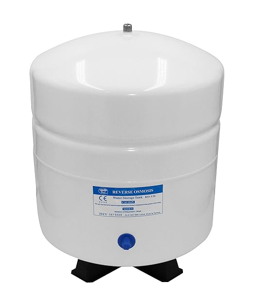 PureT PAE132W, Reverse Osmosis Filter System Tank - 3.2 Gallon Capacity - Water Filtration Pressure Tank (White)