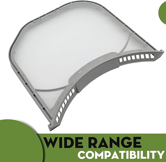 Upgraded DLEX2801L DLEX3001R DLEX2801W DLEX3001W DLGX4371W/00 DLGX4371K/00 DLEX4370W/00 DLEX4370K/00 Dryer Lint Filter Stainless Steel Mesh Screen Replacement for LG Dryer