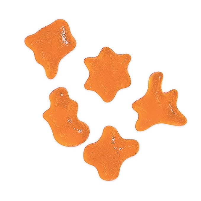 Blobs Gummy Candy 2g Sugar Healthy Gummies - Low Net Carb & Low Calorie - No Sugar Alcohols, Vegan, Gluten Free, No Dyes -1.8 oz per bag (Pack of 6) - Orange Peach Flavor