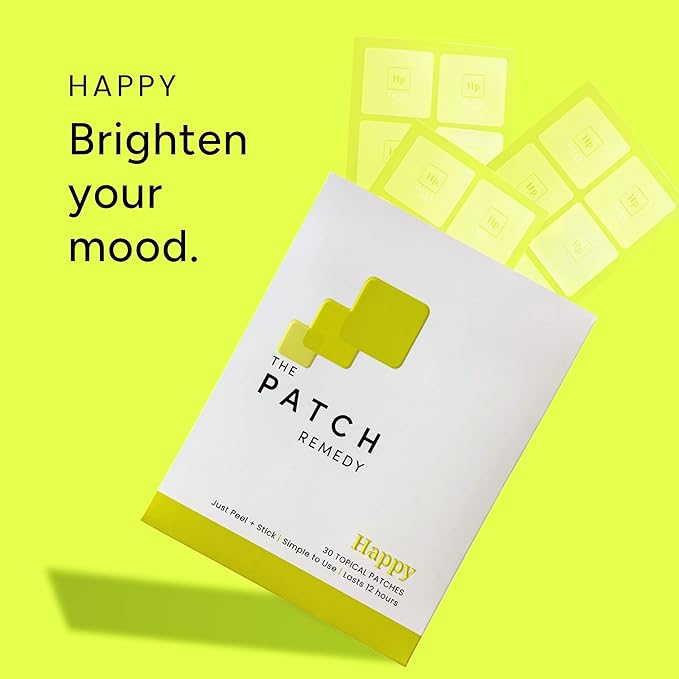 Happy Patch | 5-HTP, L-Theanine, Rhodiola, Inositol, B6, Vitamin D3 | 30 Patches
