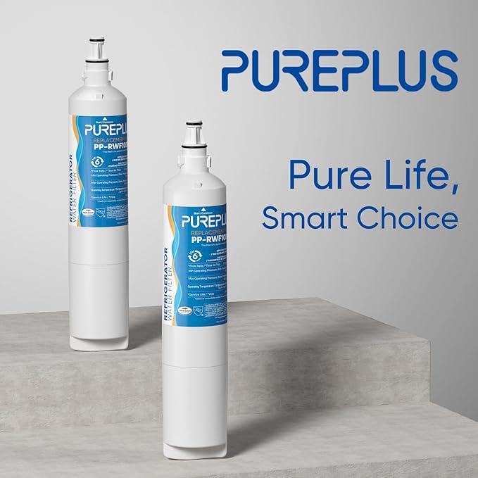 PUREPLUS 5231JA2006A 9990 Replacement for LG LT600P, kenmore 9990, 5231JA2006B, KENMORECLEAR 46-9990, R-9990, FML-2, RWF1000A, LSC27931ST, LFX25960ST Refrigerator Water Filter, 3Pack