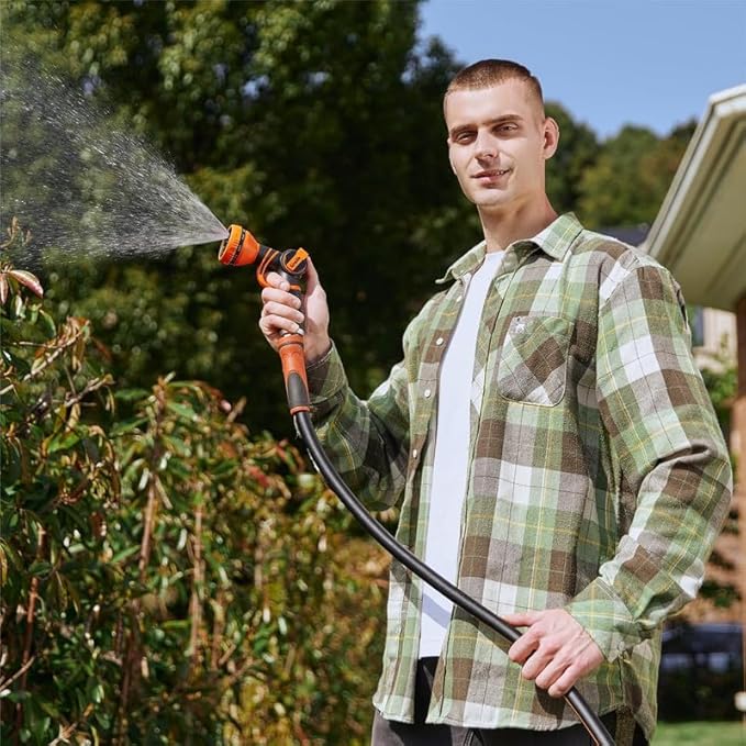 Giraffe Tools Garden Leader Hose 10ft x 5/8", Short Water Hose Heavy Duty, Flexible, Lightweight Hybrid Hose with Swivel Handle, Double Female Fittings, Burst 600 PSI