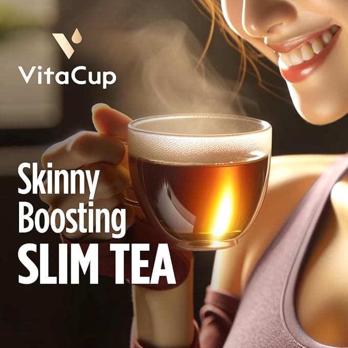 VitaCup Slim Instant Tea Packets For Diet Support, Oolong tea w/B Vitamins, Garcinia, Inulin & Acai, On-the-go Instant Sticks, 72 Ct