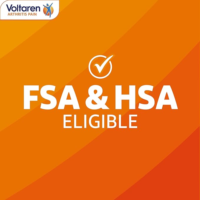Voltaren Arthritis Pain Gel for Powerful Topical Arthritis Pain Relief with Diclofenac - NEW Easy Open Cap - 100 g Tube And 20 g Travel Size Tube