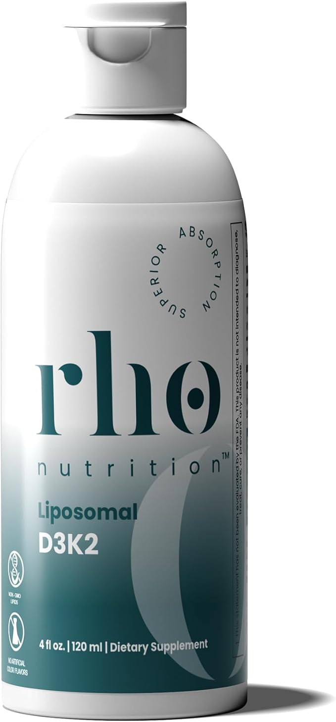 Liposomal D3K2 – Ultra High Absorption Liquid Vitamins D3 and K2 Supplement – Boosts Immune System & Overall Health; Supports Strong Bones & Muscles, and a Healthy Heart