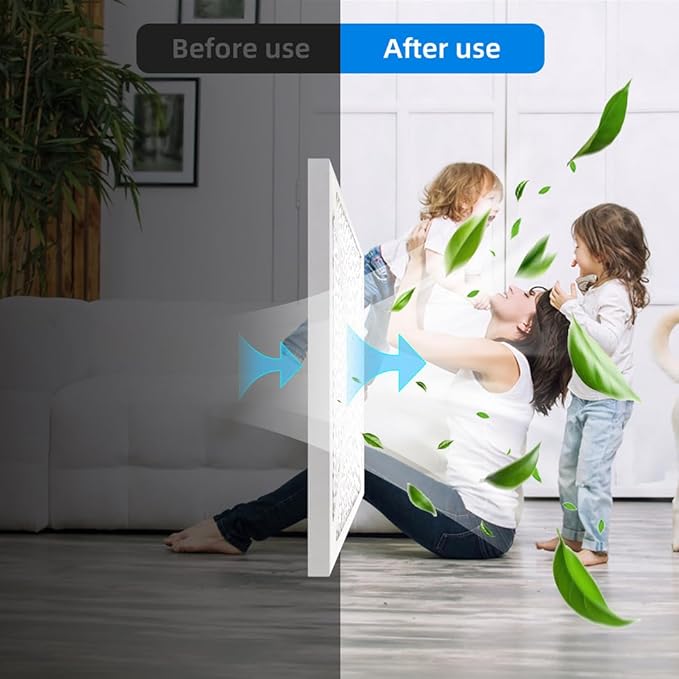 (12- Pack) 19 7/8x21 1/2x1 Furnace Air Filters, MPR 1900 & FPR 10, MERV 13 Pleated Air Filter (Actual Size: 19 7/8"x21 1/2"x3/4")