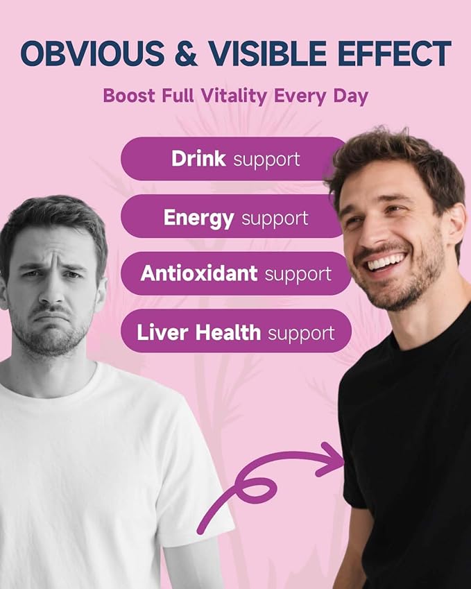 Milk Thistle Supplement, Silymarin Milk Thistle Extract for Liver Support, Cleanse, Detox, Antioxidant Support, Daily Liver Supplement, Vegan & Non-GMO, 4 FL OZ