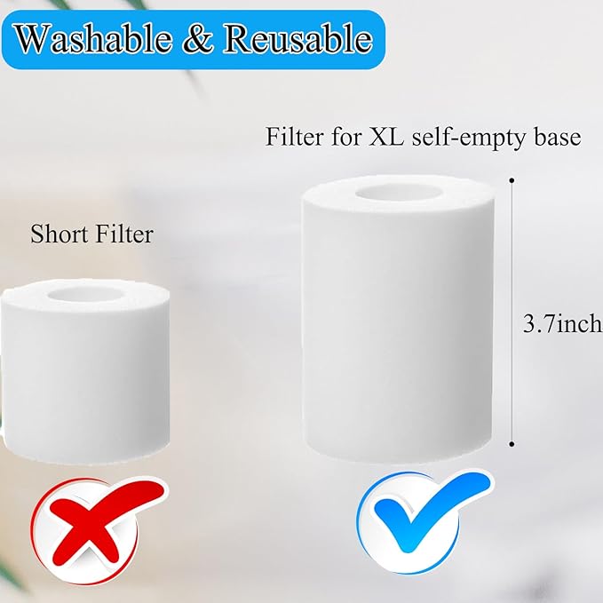 RV2310AE Replacement Parts for Shark RV2310AE Matrix Robot Vacuum Cleaner Accessories Kit, 1 Main Brush, 6 Side Brushes, 2 Filters, 2 Foam Filters, 1 Cleaning Brush