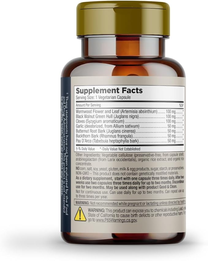 Mt. Angel Vitamins - para Response | Intestinal Health Support, Digestive Aid| Black Walnut Wormwood | Non-GMO, Vegan, 60 Vegetarian Capsules
