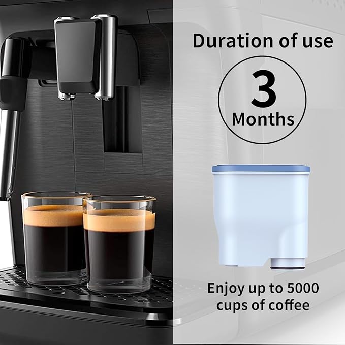 Coffee Machine Water Filter Compatible with Philips Saeco AquaClean CA6903, Water Filter For Fully Automatic Coffee Machines Dedicated Anti-Lime Scale Water, 2PCS