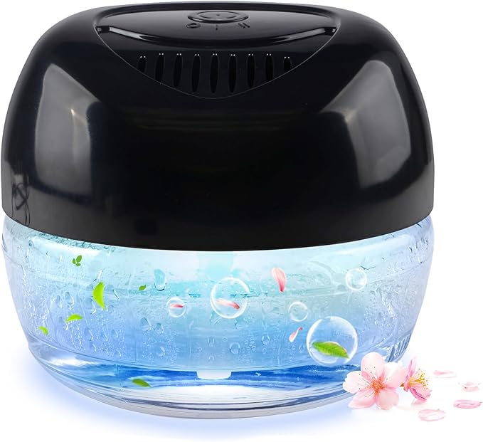 Purifier Air Washer, Air Fresher Aroma Diffuser for Home, Office, Air Purifier with Night Light (Black)