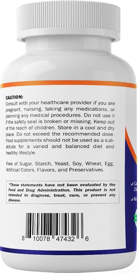 Vitamatic Calcium Magnesium Zinc D3 Boron | 365 Coated Tablets Supplement | Calcium 1200 mg, Magnesium 420mg, Zinc 25mg, Vitamin D3 1000 IU, Boron 1 mg | Non-GMO | Gluten Free | Made in USA