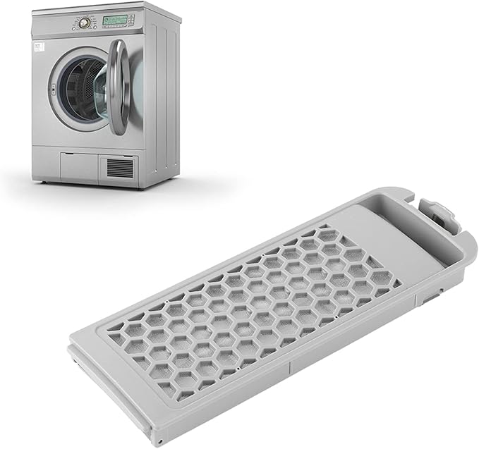 Washing Machine Filter Box, Gray ABS Household Washing Machine Laundry Filter Box Plastic Trap Replacement Part Laundry Accessory Compatible with DC62 00018A DC97 16513A