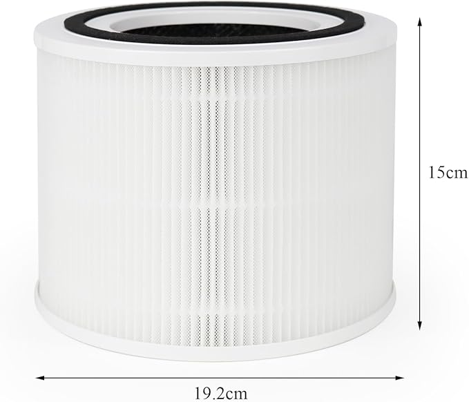 1 Pack Core 300 Replacement Filter Compatible with Levoit Core 300 Air Purifier, 3-in-1 H13 True HEPA Filter, Replacement Part No. Core 300-RF, White Color