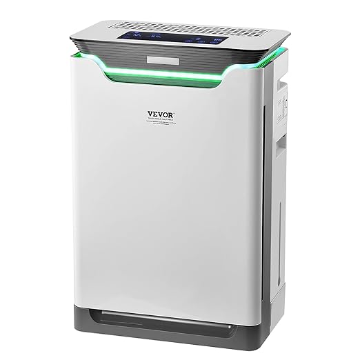 VEVOR Air Purifier with Humidifier, Covers Up to 2000 ft² in One Hour, HEPA 13 Filter, 36dB Quiet, Filters Up to 99.97% of Smoke, Dust, Pet Dander, 2 in 1 Air Cleaner for Home, Large Room, Bedroom