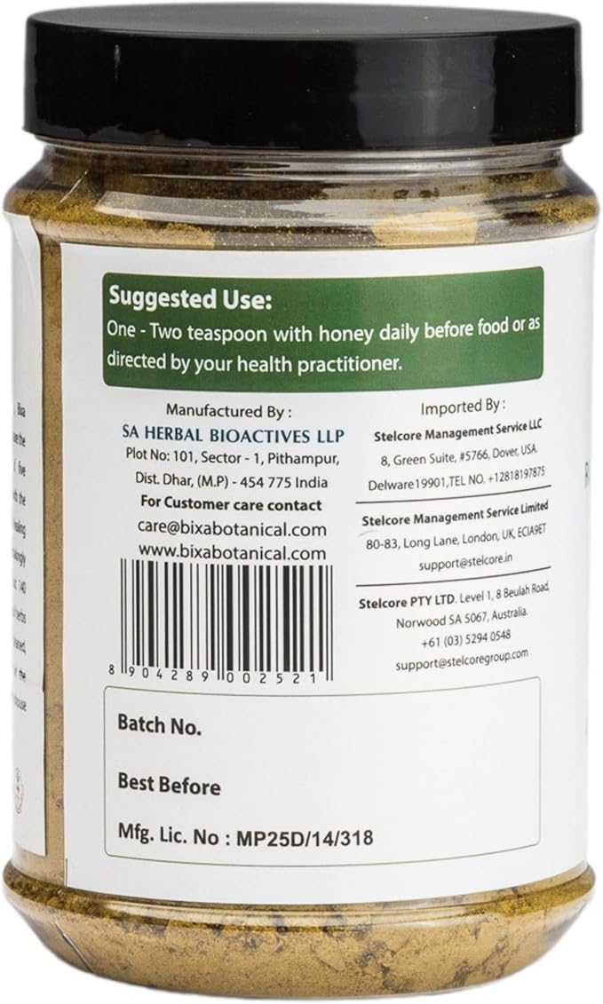 bixa BOTANICAL Trikatu Powder ǀ 200 Grams / 7 OZ | Ayurvedic Herbal Supplement for Heartburn, Digestive Support, Overeating | Gluten Free, Non-GMO, Steam Treated, Vegan, 100% Pure.