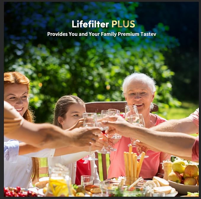 Lifefilter Plus NSF/ANSI 53 Certified Water Filter Compatible with MWF Refrigerator Water Filters, SmartWater MWFP, MWFA, GWF, HDX FMG-1, WFC1201, RWF1060, 197D6321P006, Kenmore 9991, 3 Pack