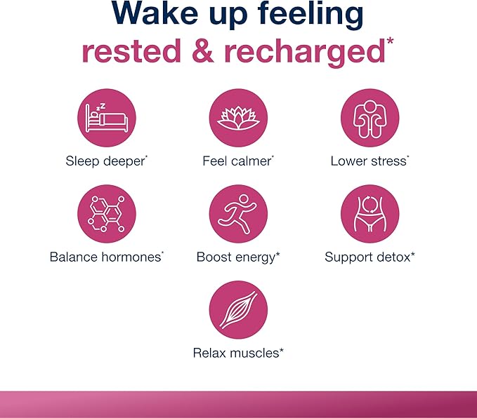 Metagenics HerWellness Recharge Overnight - Women's Sleep Support Supplement with Magnesium, Holy Basil, Vitamins & Zinc* - Aids Calm & Relaxation* - 60 Tablets