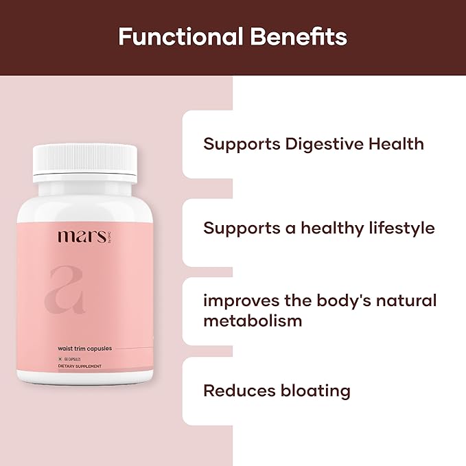 Mars Waist Trim Capsules : Powered with Magnesium Citrate, Bentonite Clay & Triphala | Good Health Comapny - 60 Capsules (Pack of 1) (2)