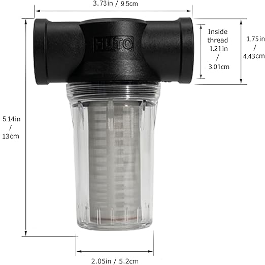 Generic 1" 80 Mesh Water Pump Strainer Filter for High Pressure Washer, Sediment Filter Attachment