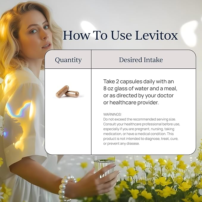 Simple Promise Levitox - Liver Detox Supplement with Milk Thistle, Dandelion Root and Artichoke Extract - Supports Liver Health, Metabolism and Digestion - 60 Capsules