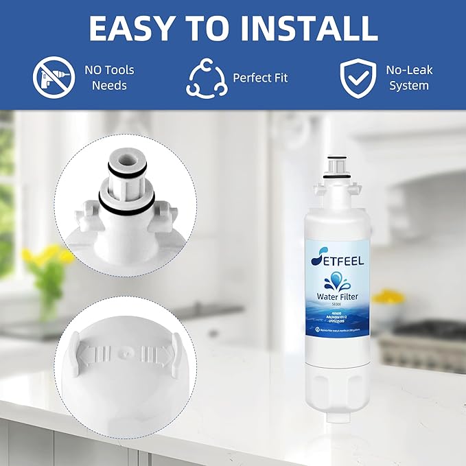 Adq360061 Water Filter Replacement for LG Refrigerator Lt700p Adq36006101 Lfds22520s, Kenmore 9690 469690 Adq36006102 Lfxc24726s Lfxc29626s Rwf1200a Water Filter, 3-Pack