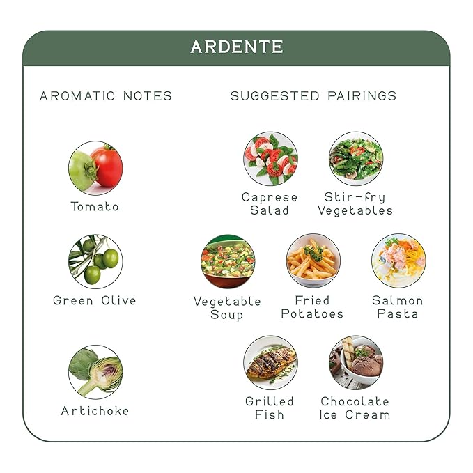 Entimio Ardente +600 mg/kg Polyphenol Rich Organic Extra Virgin Olive Oil, New 2024-2025 Early Harvest Italian Olive Oil from Sicily, Italy, 2025 Gold Winner, Cold Extracted, Lab Tested - 8.5 fl oz