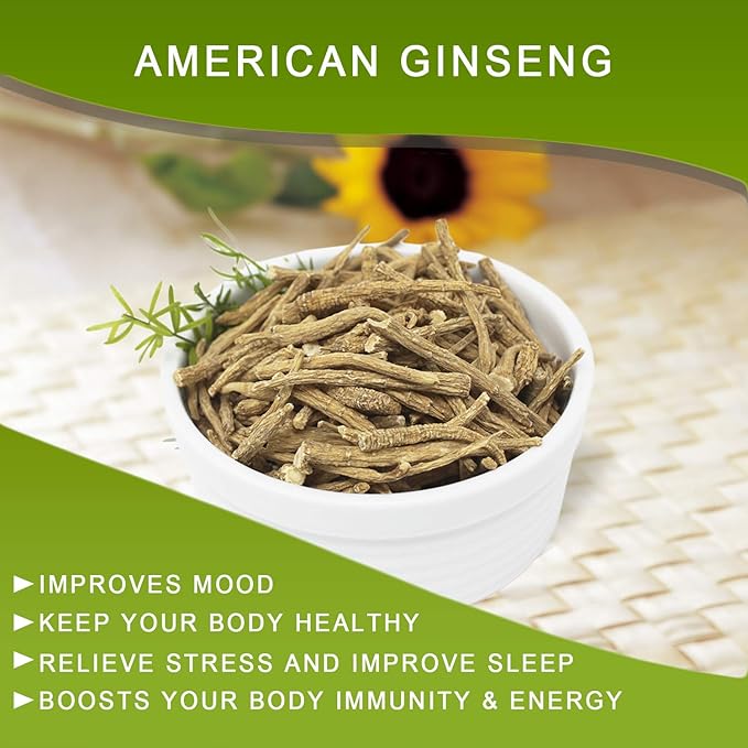 American Ginseng from Wisconsin, DOL American Wisconsin Ginseng Slices Root 西洋参/花旗参 美國花旗參 (4 Ounce (Bag of 1) Small Root)