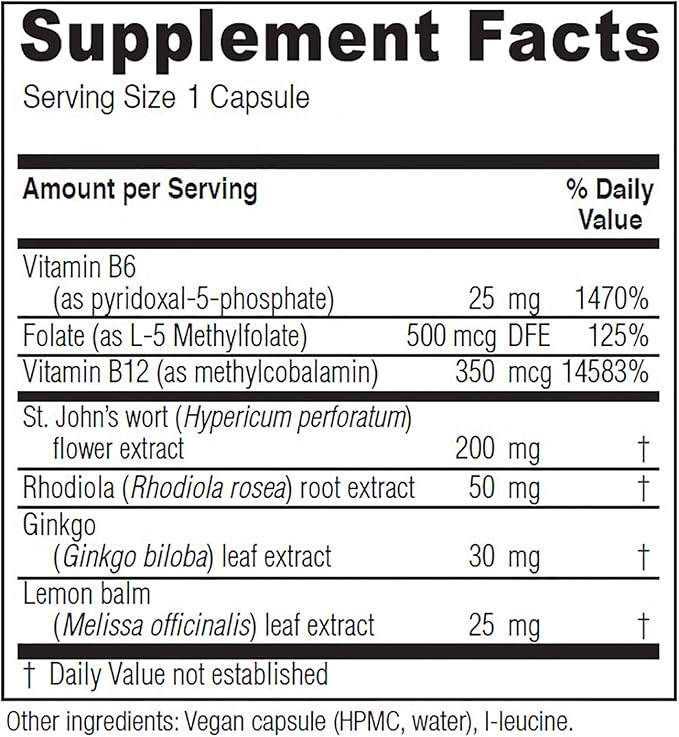 Vitanica Uplift, Mood and Emotional Support, Vegan, 60 Capsules