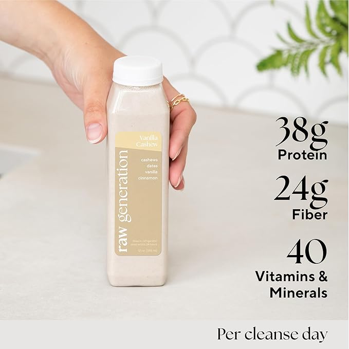 Raw Generation 7-Day Protein Cleanse – High Protein Juice Cleanse with Dairy and Soy-Free Protein Smoothies/Gets Results Quickly While Energizing Your Workouts/Jumpstart a Healthier Diet