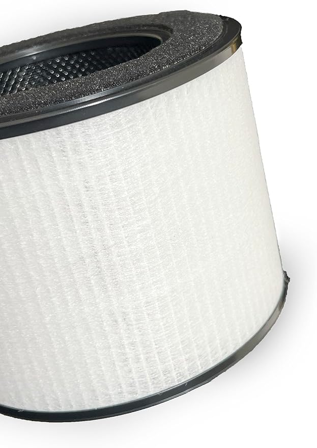 Nispira AS-FL206001-01 3-In-1 True HEPA Filter Replacement Compatible with Clarifion AerClear Air Purifier AS-AC207701-01 | Removes Smoke, Chemical VOCs, Odor | 1 Pack