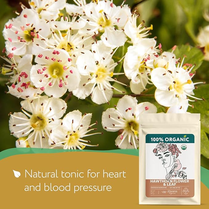Super Value Pack 5 LB โ Organic Hawthorn Leaf and Flower Tea - Hawthorne Leaves & Flowers for Herbal Tea โ Natural Heart Health Support