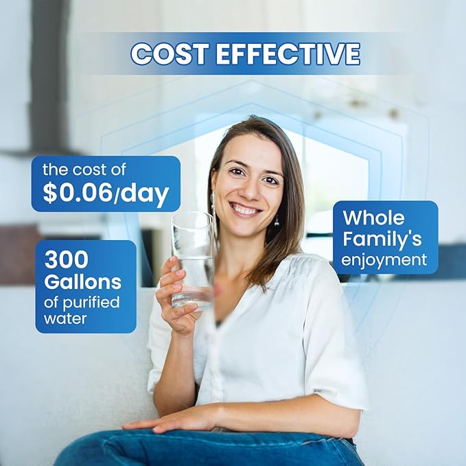 GOLDEN ICEPURE 4396508 Refrigerator Water Filter Replacement for EveryDrop Filter 5, EDR5RXD1, 4392857, 4396510, Clch100, 46-9010, NLC240V, 8212491, WF285 4PACK