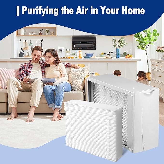 3 Pack 401 Replacement Filter Compatible with AprilAire 2400, Space-Gard 2400 Whole-House Air Purifier, MERV-10 Furnace Filter, 16x25x6 Air Filter