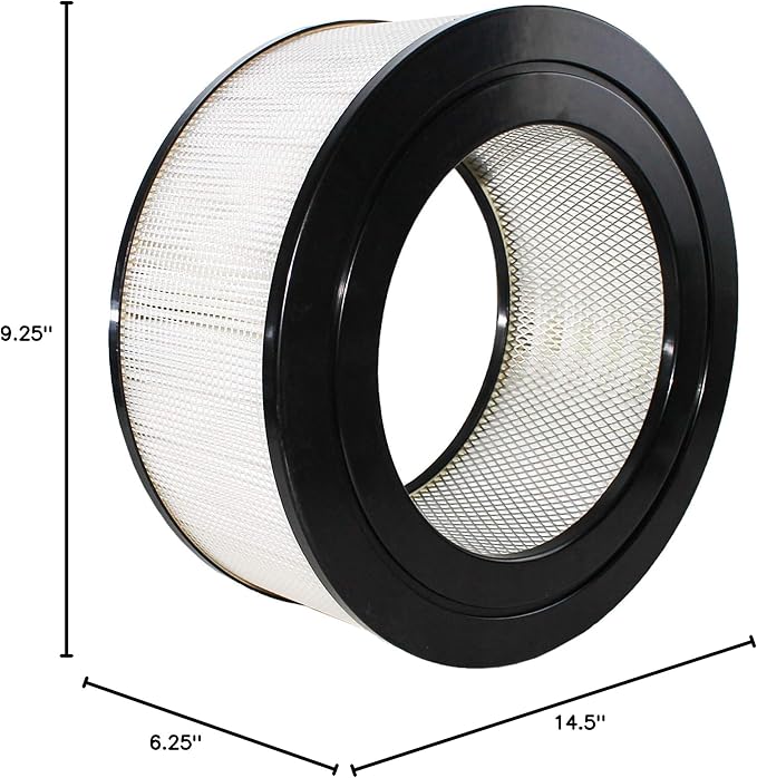 LifeSupplyUSA True HEPA Filter Replacement Compatible with Honeywell 21500 21600 Sears Kenmore 833308 Air Purifier
