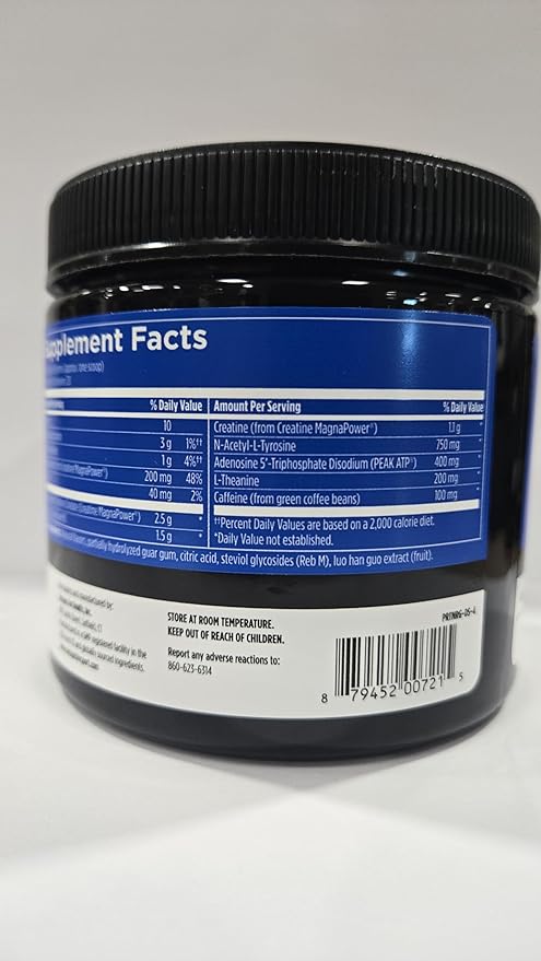 Workout Complex - NSF Certified for Sport Pre Workout Powder - L-tyrosine, Acetyl L-Carnitine, Creatine & Caffeine to Support Workout Recovery, Energy and Focus (6.3 oz)