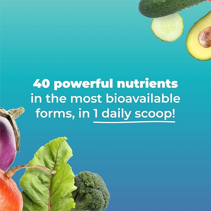 MultiAbsorb~Daily Essential, Multi-Nutrient Powder for Optimal Health, Vitamins, Minerals, Antioxidants, No Fillers or Preservatives, Natural, Non-GMO, 30 Servings (Unflavored)