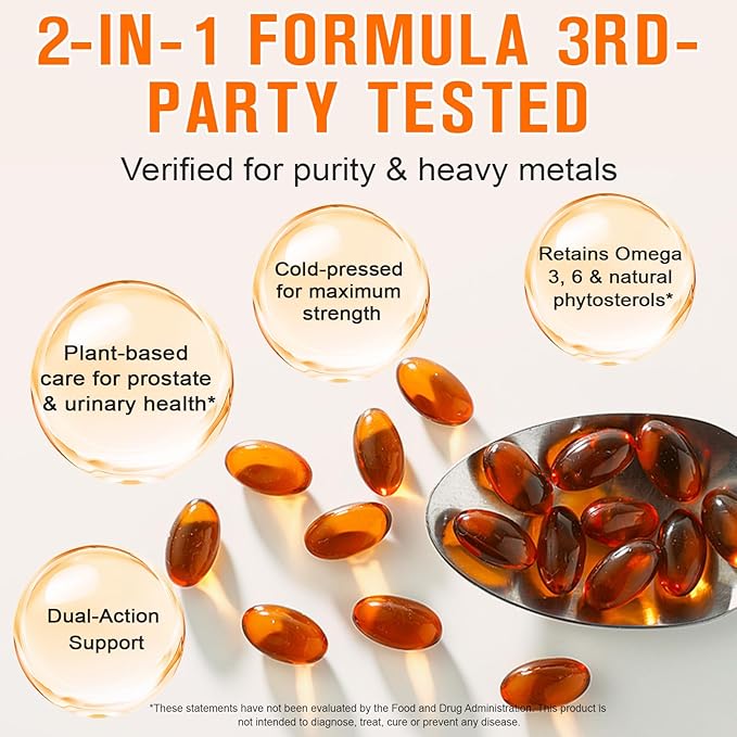 WHLH & WELL-BEING Pumpkin Seed Oil Capsules, Pumpkin Seed Oil for Hair Growth, 1000mg Per Serving, 300 Count