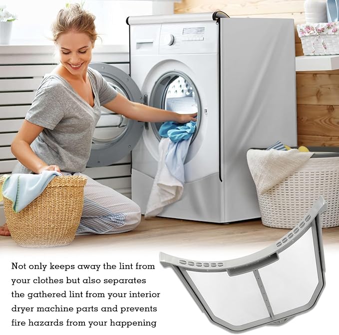 W10516085 Dryer Lint Filter, Compatible with Whirlpool Dryer Filter Lint Screen, Replaces W10211906 W10370972 PS11755878 WPW10516085 3188345 AP6022545 EAP11755878