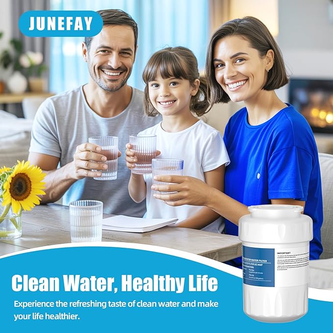 Water Filter Replacement for GE MWF SmartWater MWFP, MWFA, GWF, HDX FMG-1, HWFA, MWFINT, GWFA, GWF01, GWF06, Kenmore 46-9991, 46-9996, GF-MWF, WFC1201, AQF-FF13, RWF0600A, RWF0600AH, 3 Pack