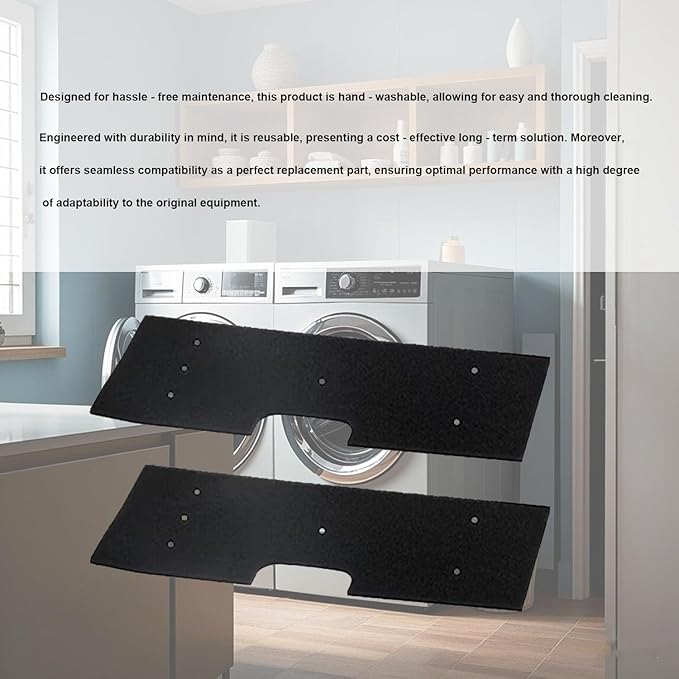 WH01X35719 Lint Filter Compatible with GE Washer Dryer Combo Replacement for Hand Washable Reusable Foam Lint Filter PFQ97HSPVDS 4pcs