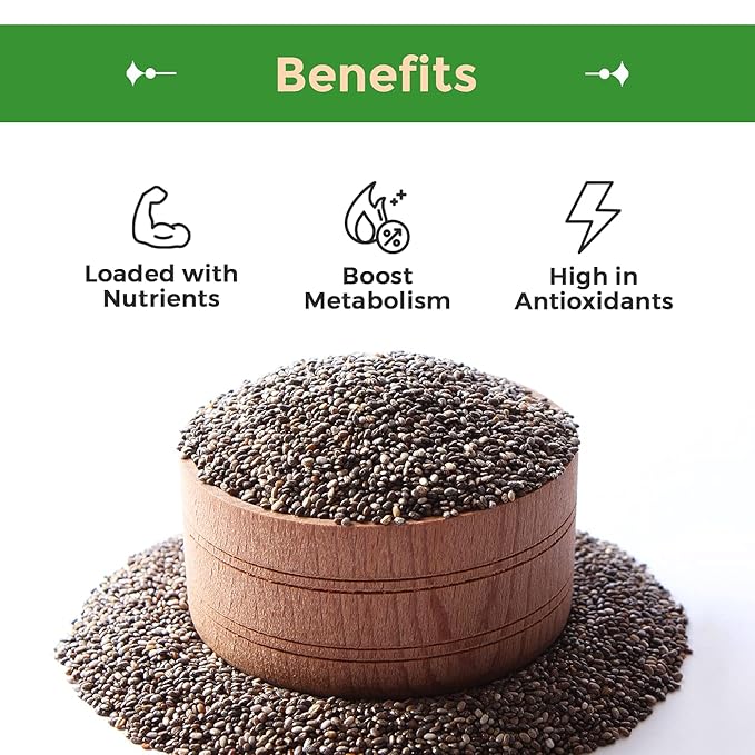 Sincerely Nuts Black Chia Seeds - Natural Superfood | Raw, Gluten-Free, Vegan & Kosher | Healthy Food Perfect for Oatmeal, Shakes, Smoothies | Source of Protein Omega 3, Fiber. 5(LB) Bag