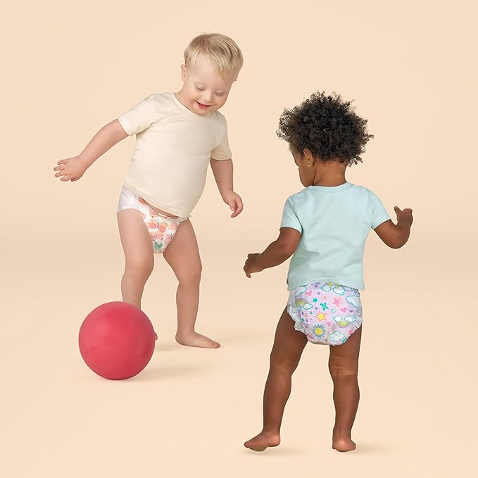 The Honest Company Clean Conscious Diapers for Delicate Skin | Up to 100% Leakproof | Hypoallergenic, Fragrance Free | Girl Prints | Super Club Box, Size 6 (35+ lbs), 68 Count (Prints May Vary)