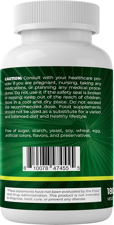Vitamatic Saw Palmetto Extract for Men & Women 180 Veg Capsules - Made with Pumpkin Seed, Pygeum, Nettle Leaf - Made in The USA - Promotes Healthy Prostate Function