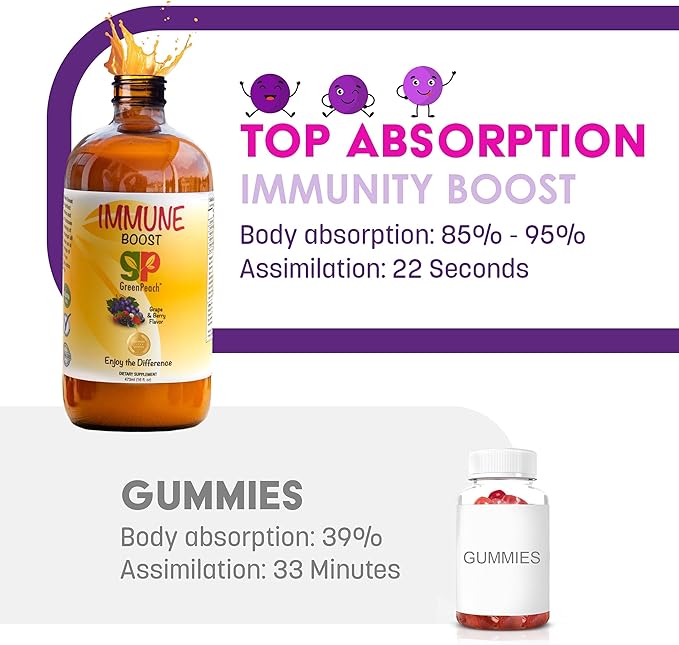 Liquid Kids Immune Support with Organic Elderberry Syrup - Vitamin C, D, E, Zinc | Toddlers & Kids Vitamins Immune Support & Defense Booster | Sugar Free Vegetarian Immunity System Supplement (2 Pack)