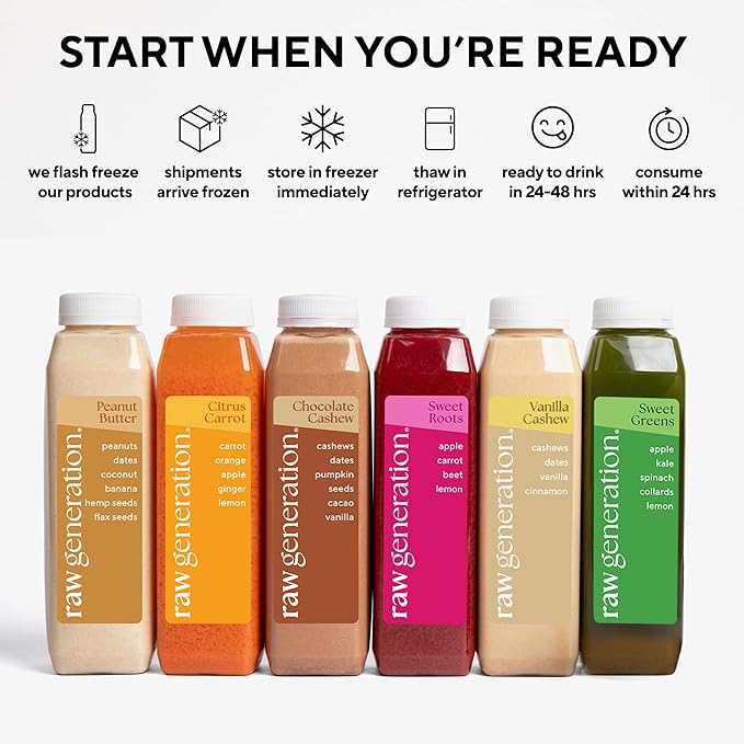 Raw Generation 7-Day Protein Cleanse – High Protein Juice Cleanse with Dairy and Soy-Free Protein Smoothies/Gets Results Quickly While Energizing Your Workouts/Jumpstart a Healthier Diet