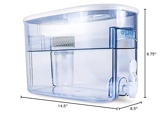 Alkaline Water Filter Pitcher OPTI Chill Refrigerator Filter Purification Water Unit Dispenser Naturally Enhances Alkalinity up to pH-9.0 Removes up to 99.99% of Harmful Contaminants and Free Radicals