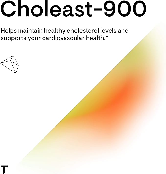 THORNE - Choleast-900-900mg Red Yeast Rice Extract - Gluten-Free Supplement Supports Healthy Cholesterol Levels Already in a Normal Range, Heart & Blood Pressure* - 120 Capsules